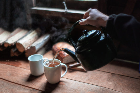 Pouring Hot Tea - Social Distancing During Covid-19