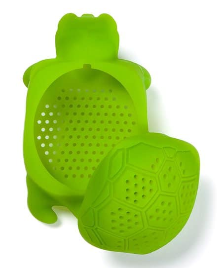 GAMAGO Turtle Tea Infuser Opened for Tea