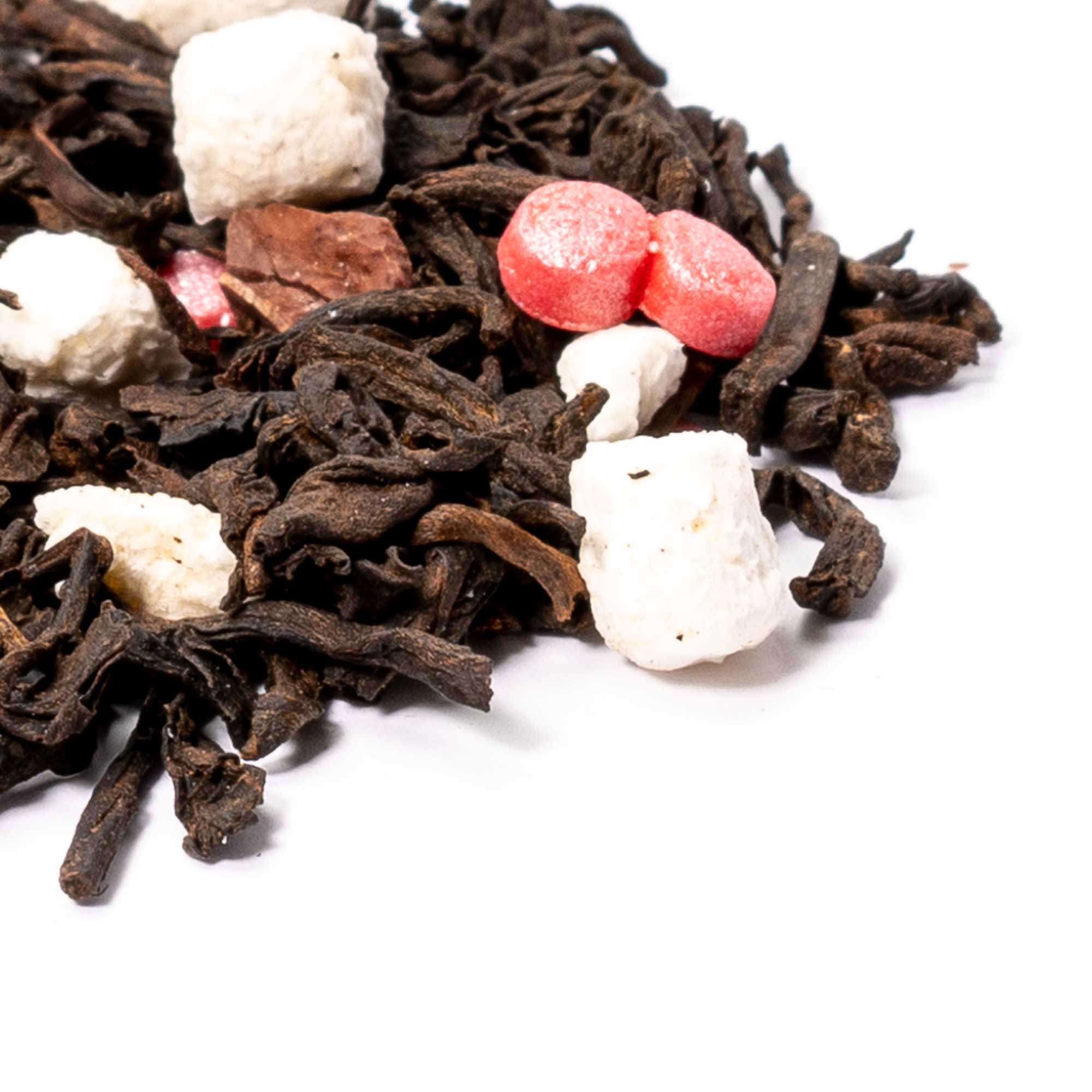 Remember Your Floaties - Chocolate Pu-erh Tea Blend - Tea Leaf Detail